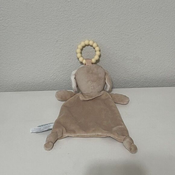 Douglas Baby Auggie Tan Puppy Teether Security Blanket Lovey Lovie - Picture 7 of 9